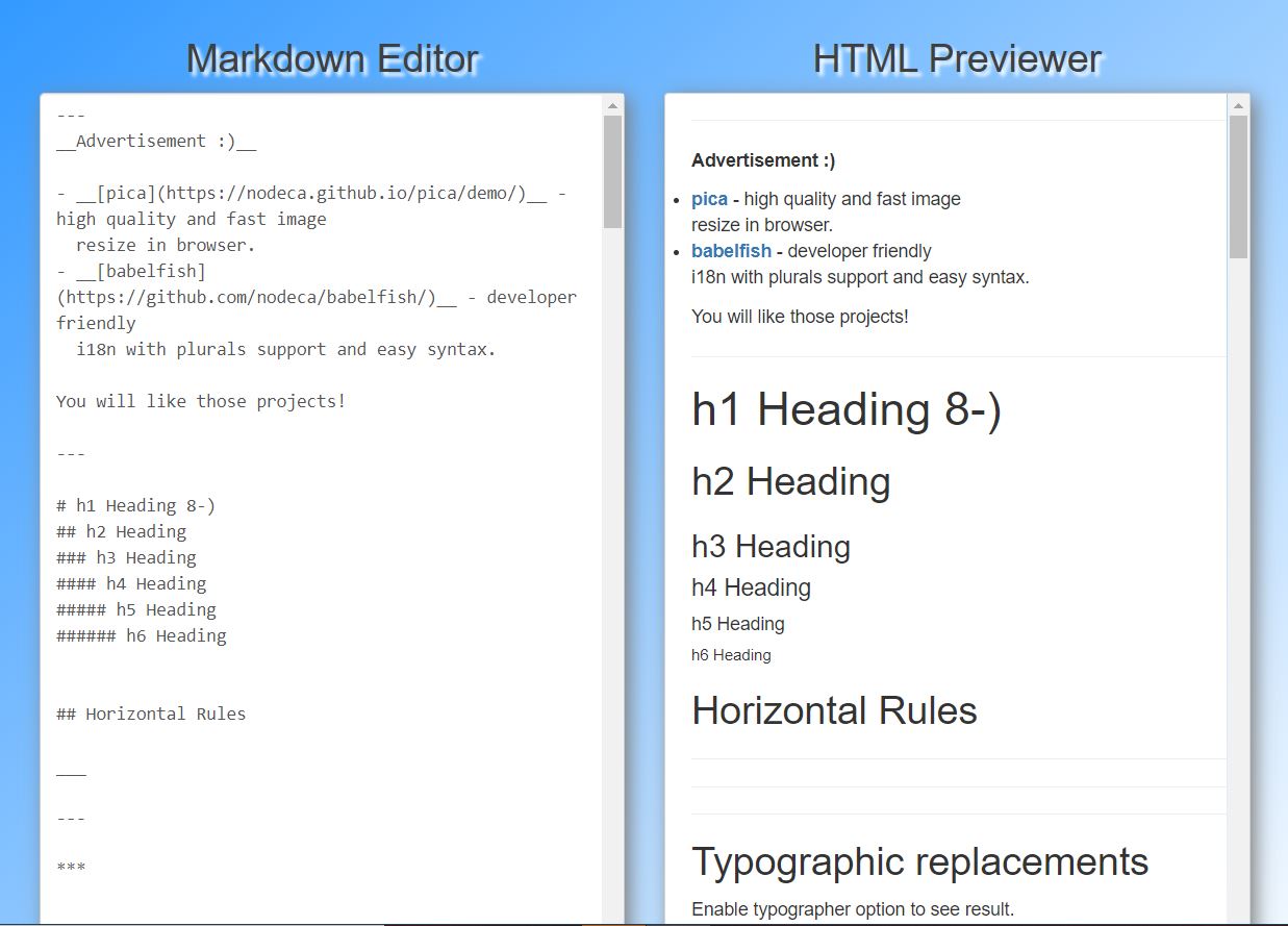 markdown previewer